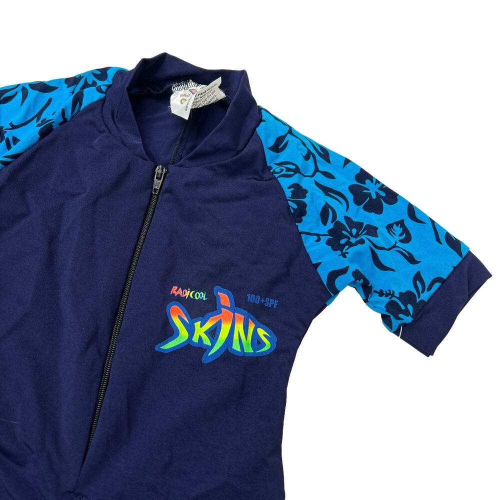 Radicool Skins 100+SPF Short Sleeve Swim Suit Blue NWT Toddler Kids 2, US 2T - Picture 3 of 5